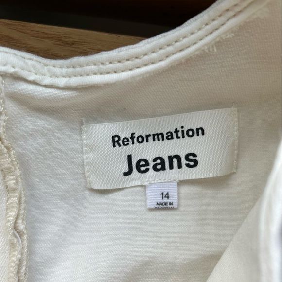 Reformation Kendi Denim Midi Dress in Fior Di Latte - Picture 9 of 11